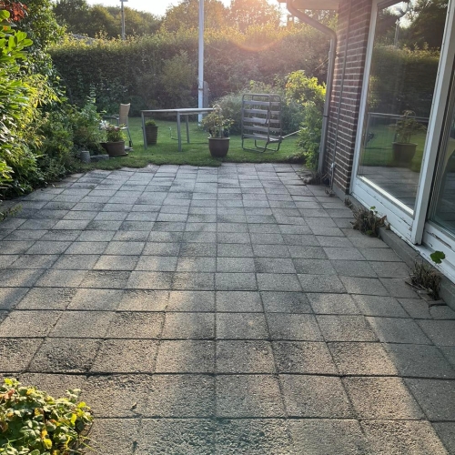 Ny rensede fliser med fliserens